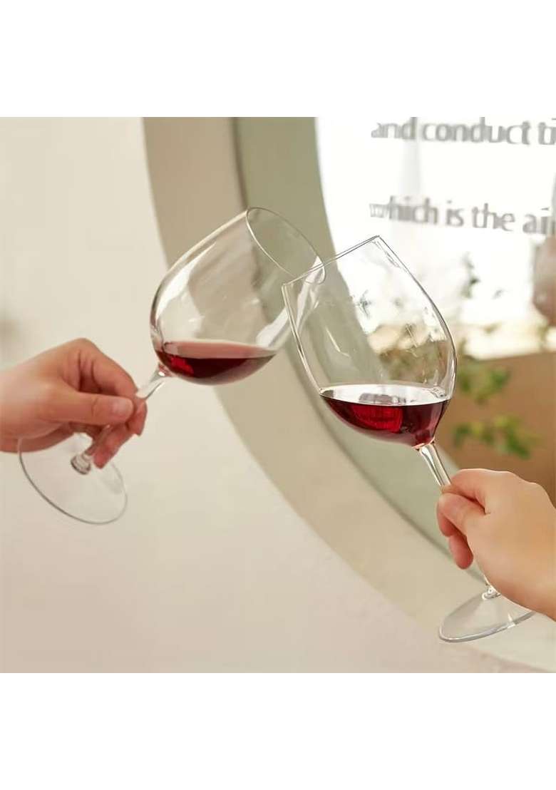 PrimeWorld Wine Glass Set | 300 ml | 10.1 fl oz | 2-Piece Set - Indya