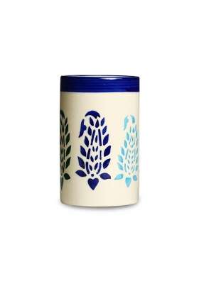Caffeine Ceramic Stonware Handmade Blue Boota Water Glass | 300 ml | 10.1 fl oz | Dishwasher Safe | Microwave Safe