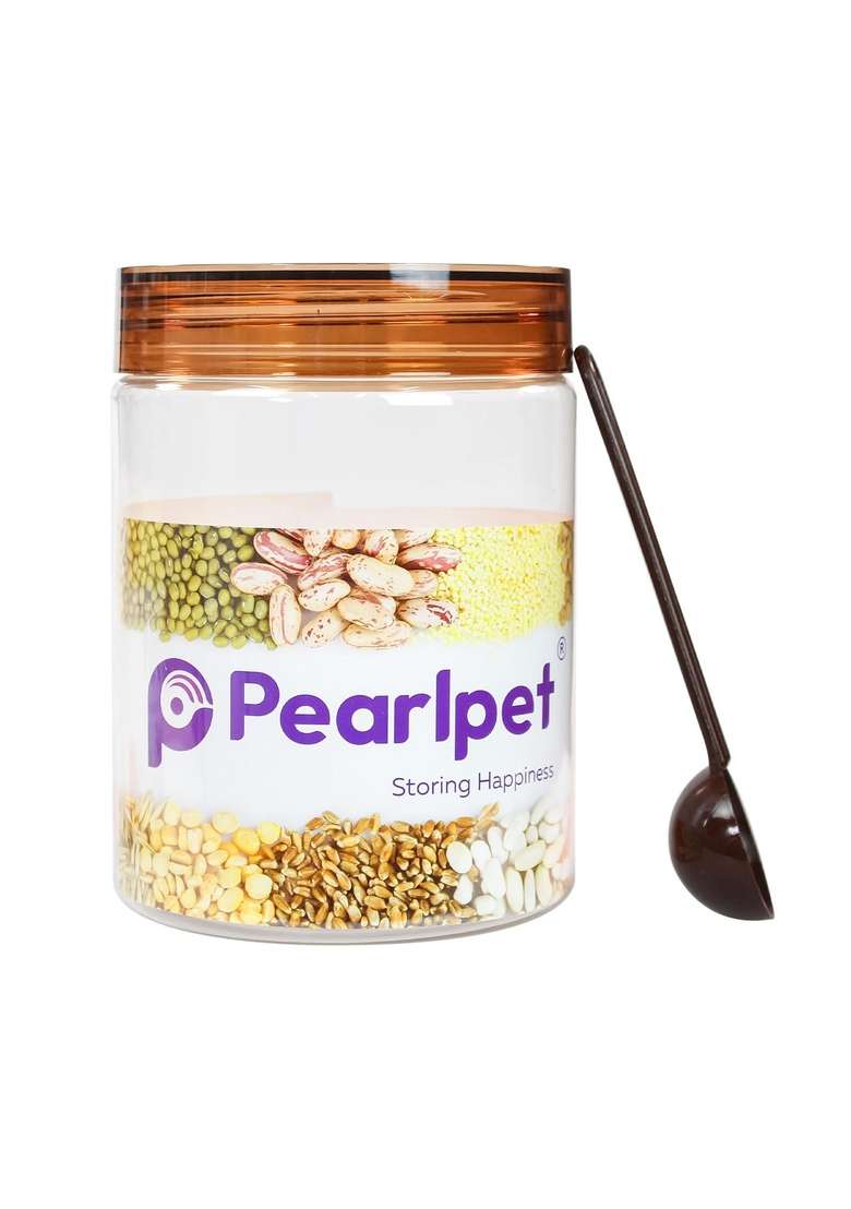 PEARLPET Plastic Containers for Kitchen Storage | 500 ml | 16.9 fl oz | 6-Piece Set | BPA Free - Indya