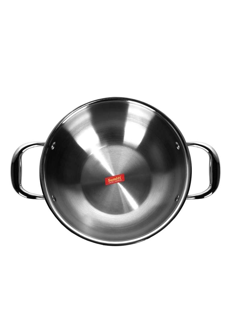 Sumeet Cook Smart TriPly Steel-Aluminium-Steel | 2.5 L | 2.6 Qt | 24 cm | 9.4 Inch - Indya