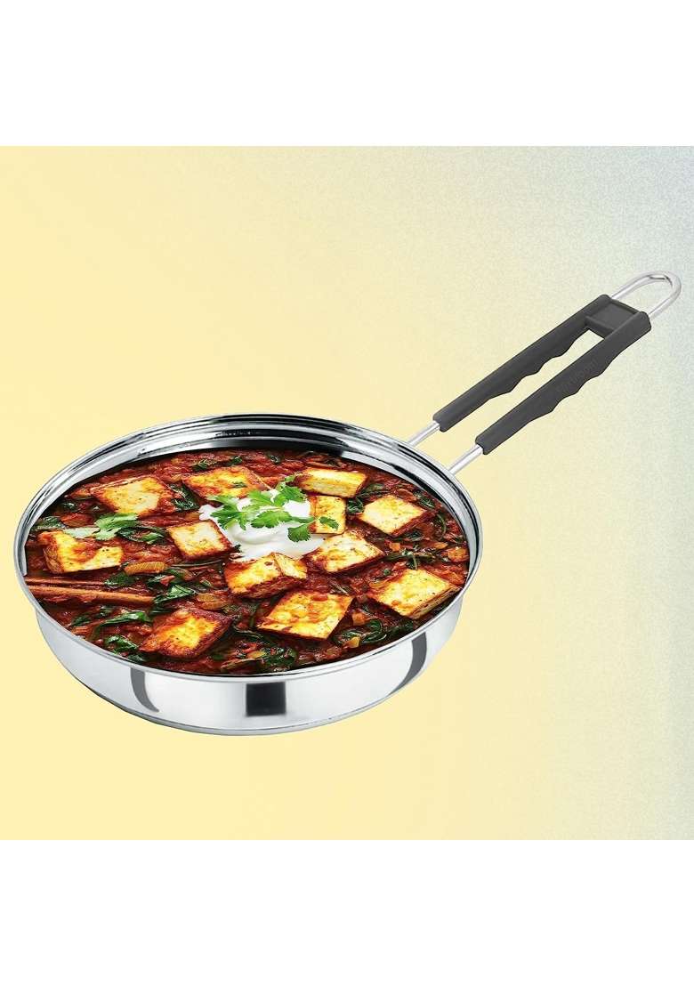 FLIXBLOOM Special Stainless Steel Induction Base Cookware Sets Combo Kitchen Utensils Set | 3.5 L | 3.7 Qt | Pack of 2 - Indya