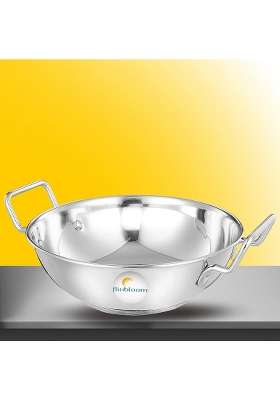 FLIXBLOOM Finest Stainless Steel Utensils Cookware Induction and LPG Friendly Kitchen | 4 L | 4.2 Qt