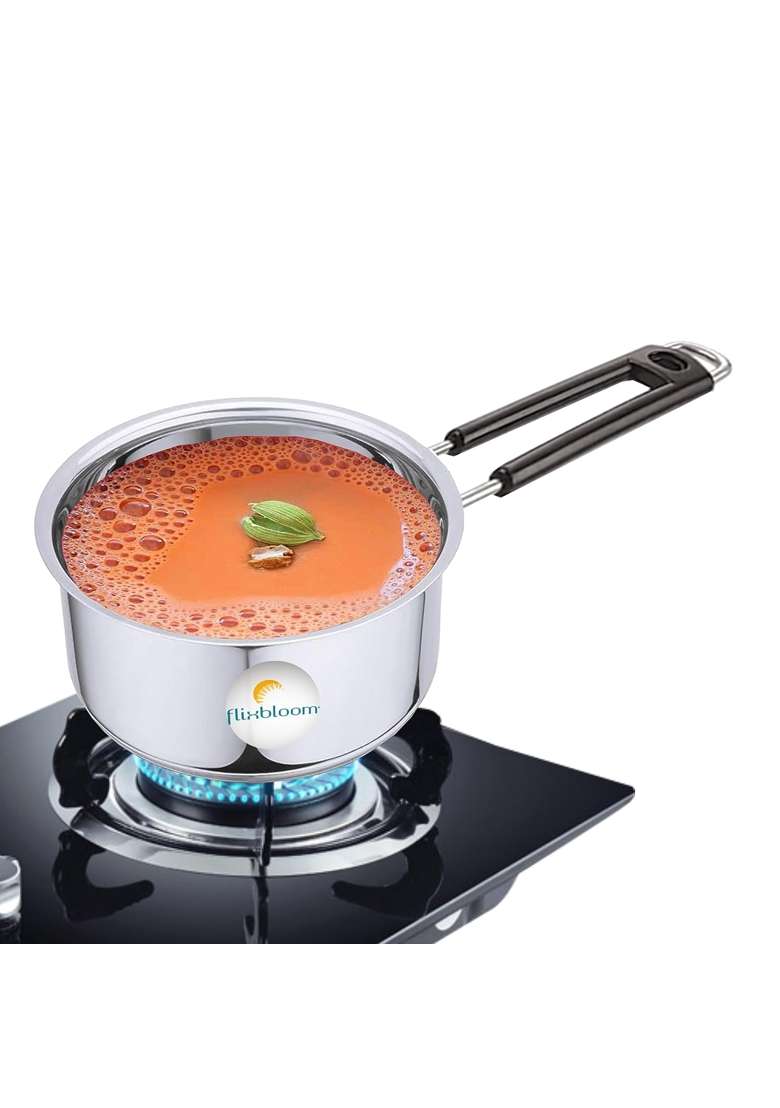 FLIXBLOOM Finest Stainless Steel Combo Gift Utensils Cookware Nduction and LPG Friendly | 3.5 L | 3.7 Qt | 2-Piece Set - Indya