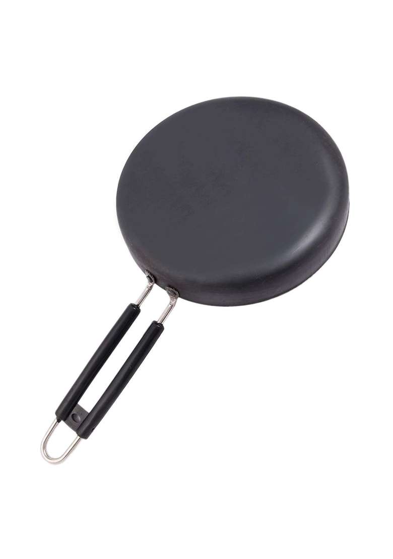 KITCHEN SHOPEE 2 PES Iron Cookware Set Combo Kadai Wok Cooking Multipurpose Use Deep Kadhai | 3.5 L | 3.7 Qt | Induction Compatible - Indya