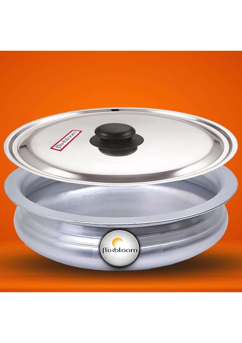 FLIXBLOOM Neoteric Cookware Set Induction Base Urli for Cooking Hard Anodised Cookware | 3 L | 3.2 Qt | With Lid - Indya