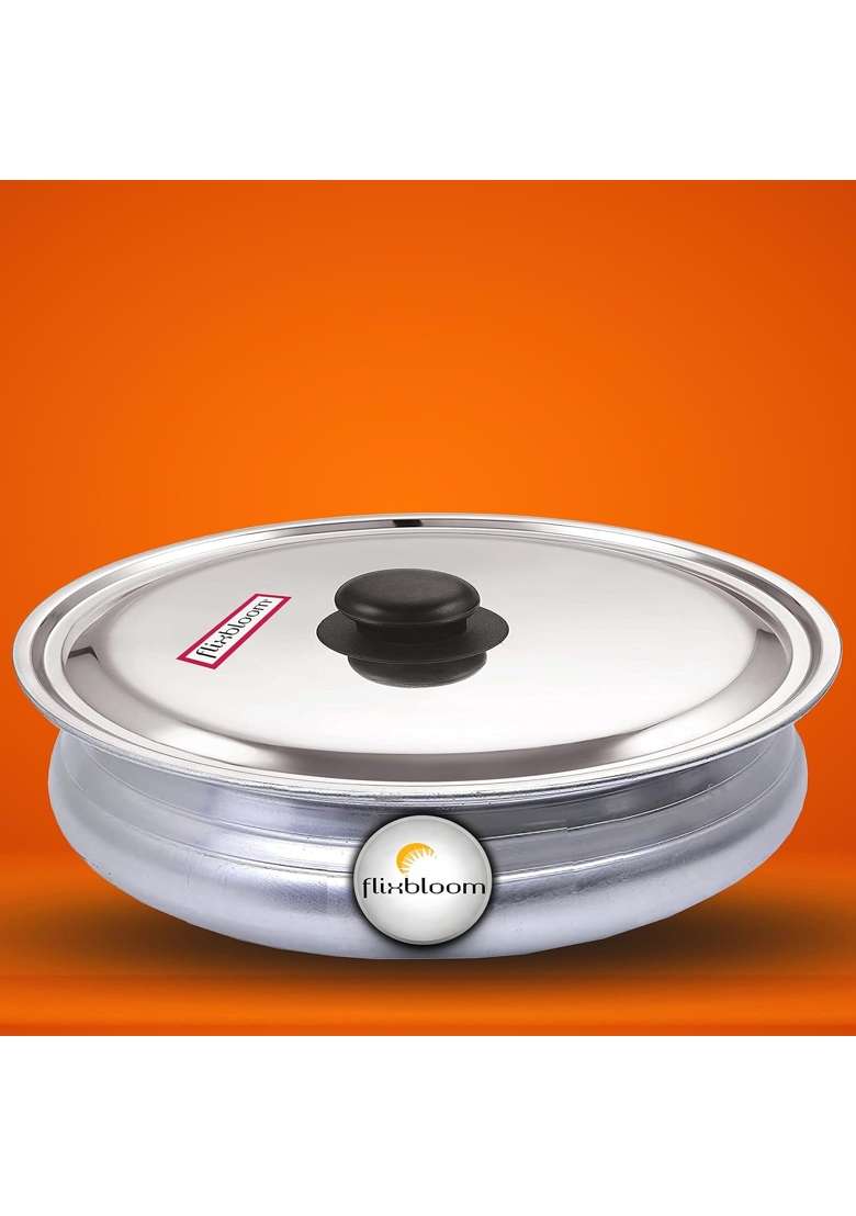 FLIXBLOOM Neoteric Cookware Set Induction Base Urli for Cooking Hard Anodised Cookware | 3 L | 3.2 Qt | With Lid - Indya