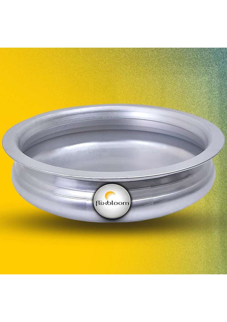 FLIXBLOOM Neoteric Combo Kitchen Cookware Set Induction Base Urli for Cooking Hard | 2 L | 2.1 Qt | With Lid - Indya