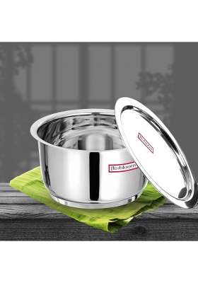FLIXBLOOM Select Classic Kitchen Stainless Steel Induction Base | 2 L | 2.1 Qt | Tri-Ply | With Lid