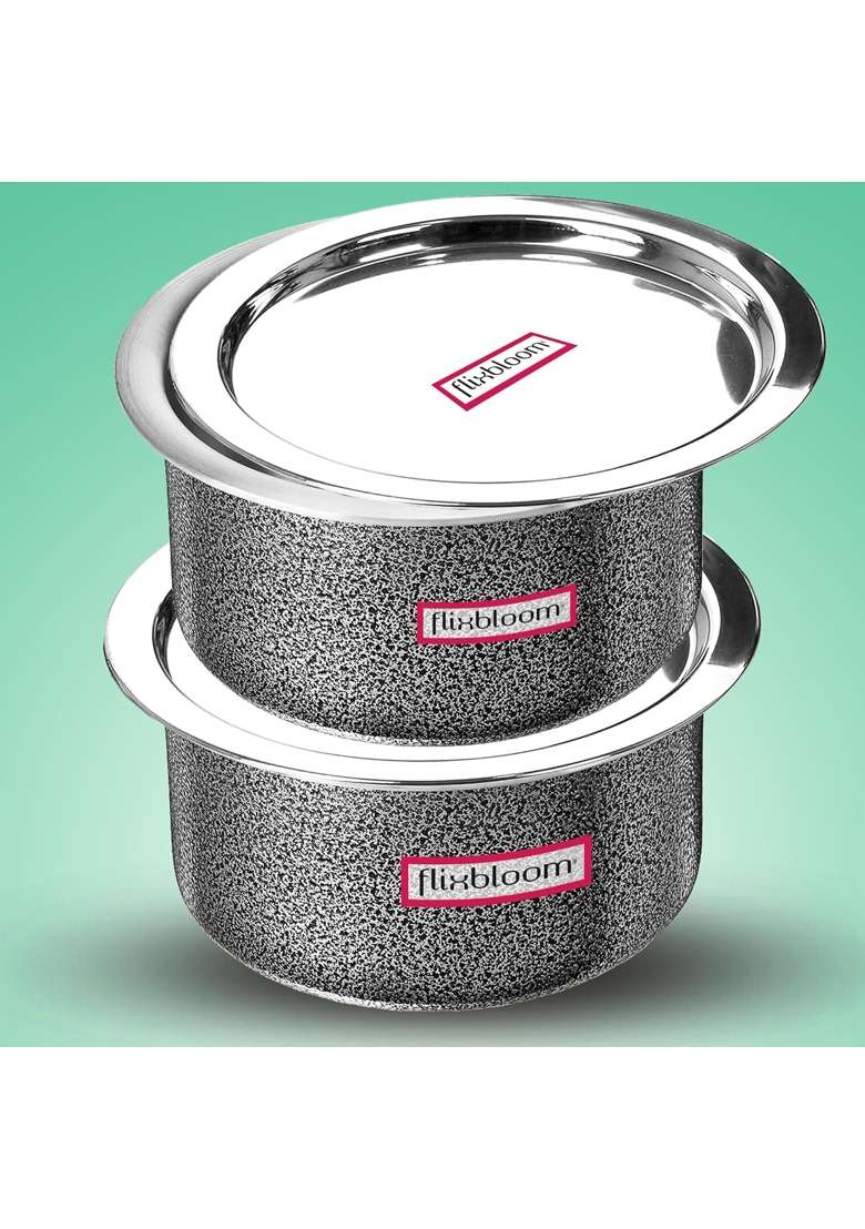 FLIXBLOOM Sustainable Kitchen Cookware Tope with Lid | 3 L | 3.2 Qt | Induction Compatible - Indya