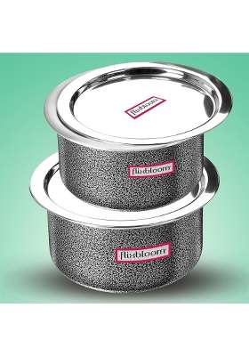 FLIXBLOOM Sustainable Kitchen Cookware Combo Cooking Tope Cooking Pot with Lid Induction Base | 2 L | 2.1 Qt