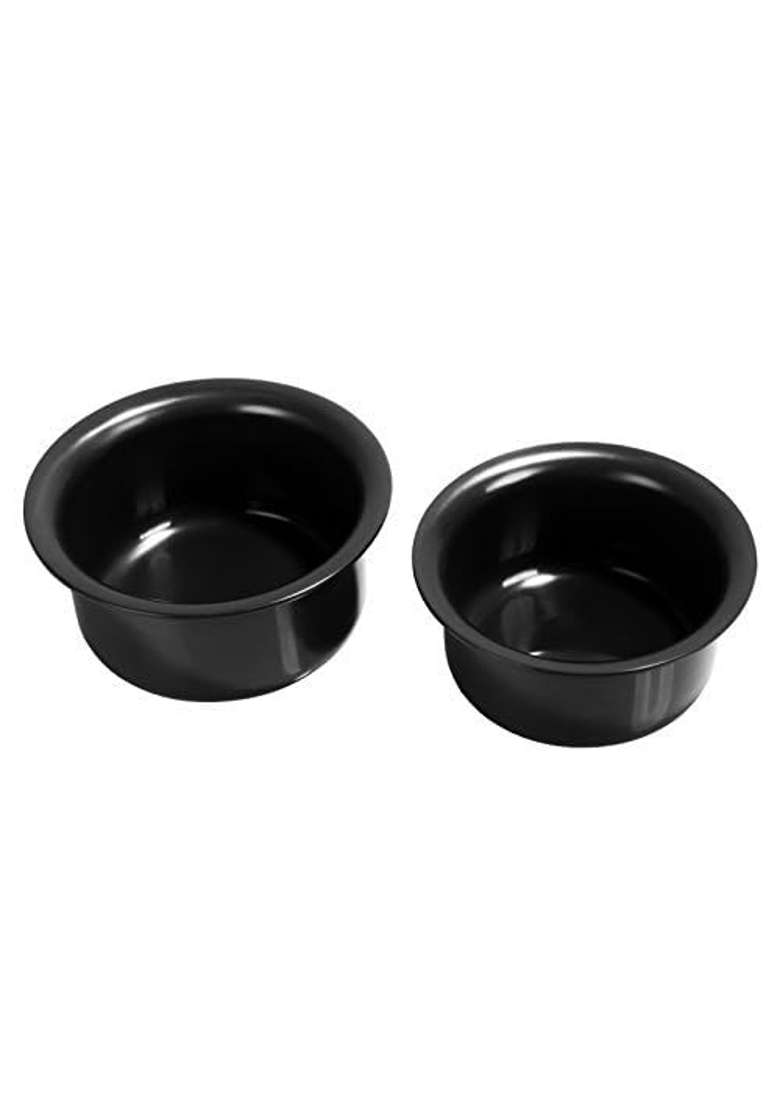 Sumeet Hard Aluminium Anodized Nonstick Tope | 1 L | 1.1 Qt | Pack of 2 - Indya