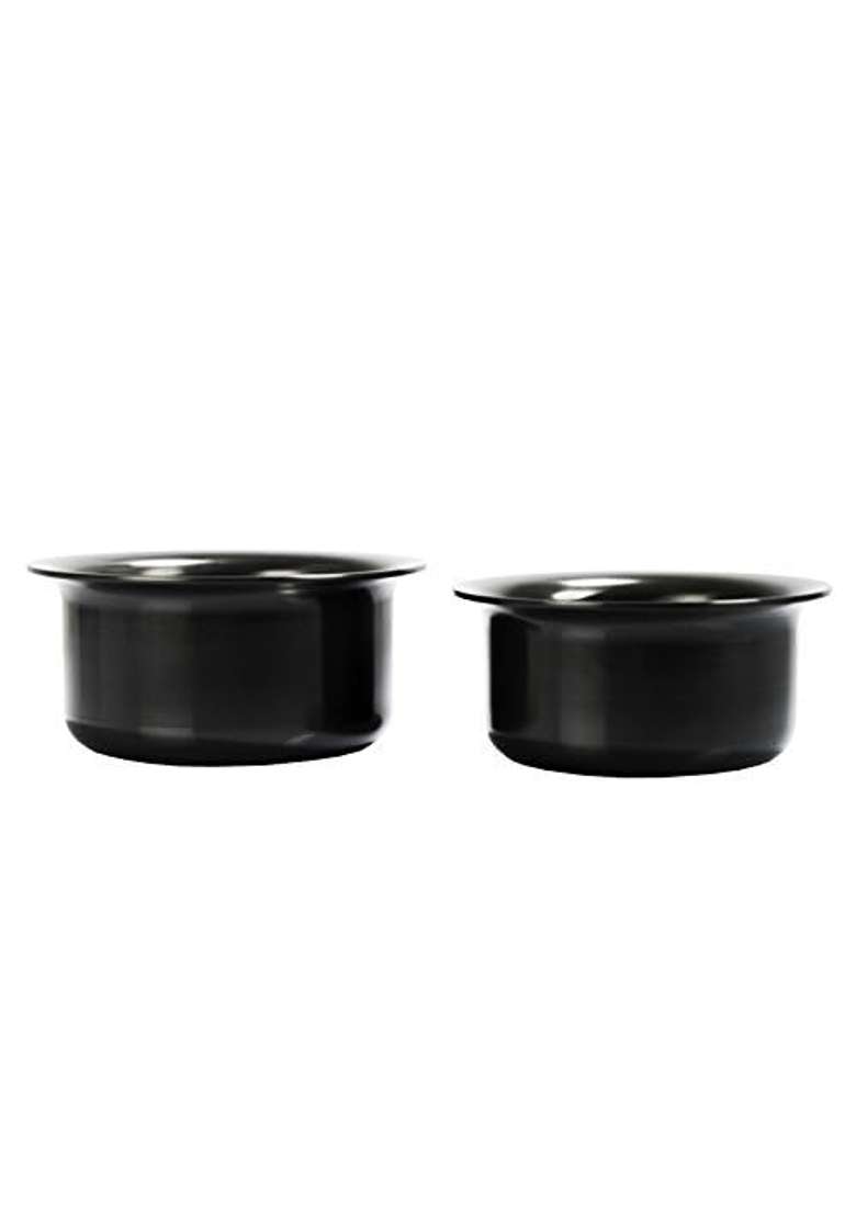 Sumeet Hard Aluminium Anodized Nonstick Tope | 1 L | 1.1 Qt | Pack of 2 - Indya