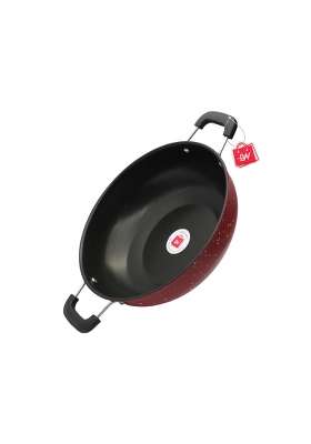 LAZYwindow Nonstick Kadhai Wok | 3 L | 3.2 Qt | 26 cm | 10.2 Inch | Induction Compatible