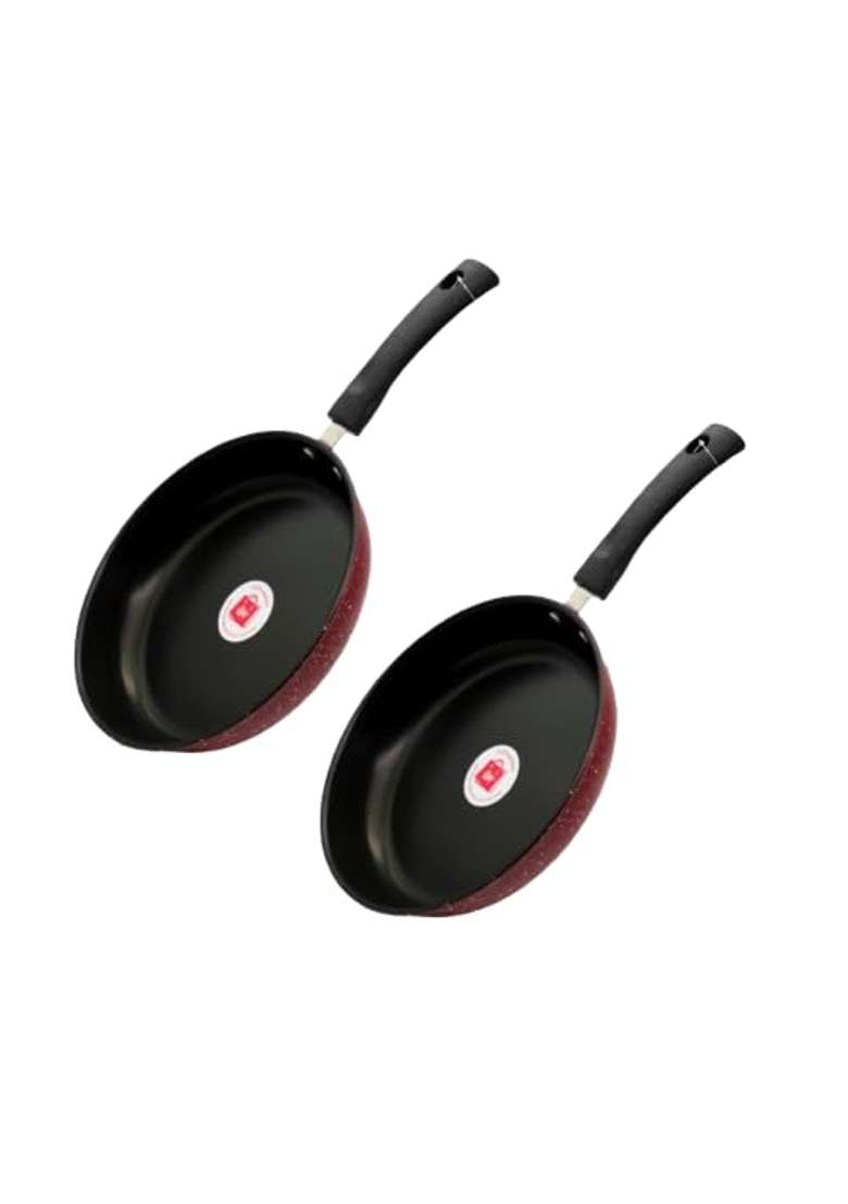 LAZYwindow Nonstick Fry Pan | 1 L | 1.1 Qt | 22 cm | 8.7 Inch | Pack of 2 - Indya