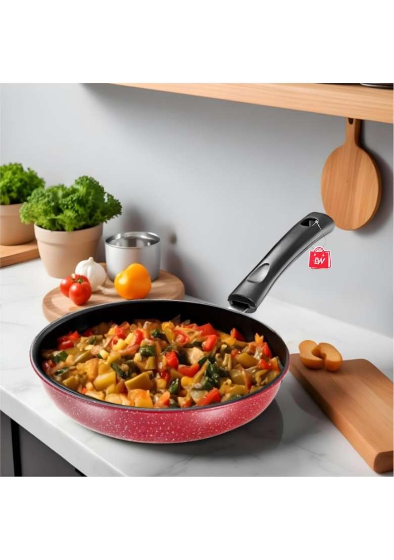 LAZYwindow Nonstick Fry Pan | 1 L | 1.1 Qt | 22 cm | 8.7 Inch | Pack of 2 - Indya