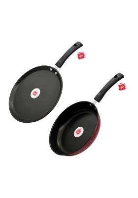 LAZYwindow Nonstick Fry Pan and Tawa Flat Griddle | 22 cm | 8.7 Inch