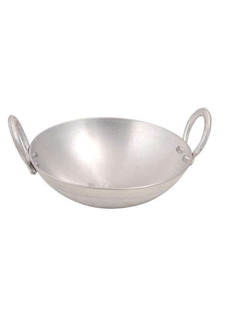 RJ kitchenware Store Aluminum Kadhai Wok Deep Kadai | Non-Stick - Indya