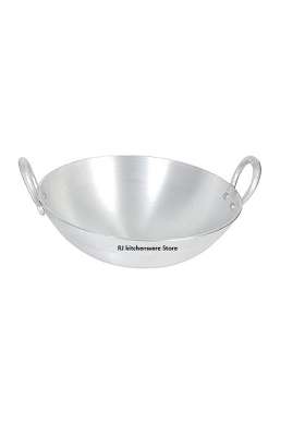 RJ kitchenware Store Aluminum Kadhai Wok Deep Kadai | Non-Stick