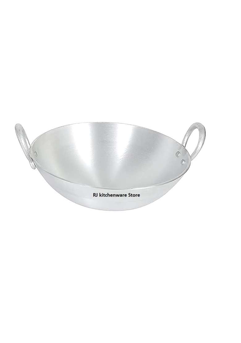 RJ kitchenware Store RJ Kitchenware Aluminum Kadhai Wok | 1.5 L | 1.6 Qt | Non-Stick - Indya