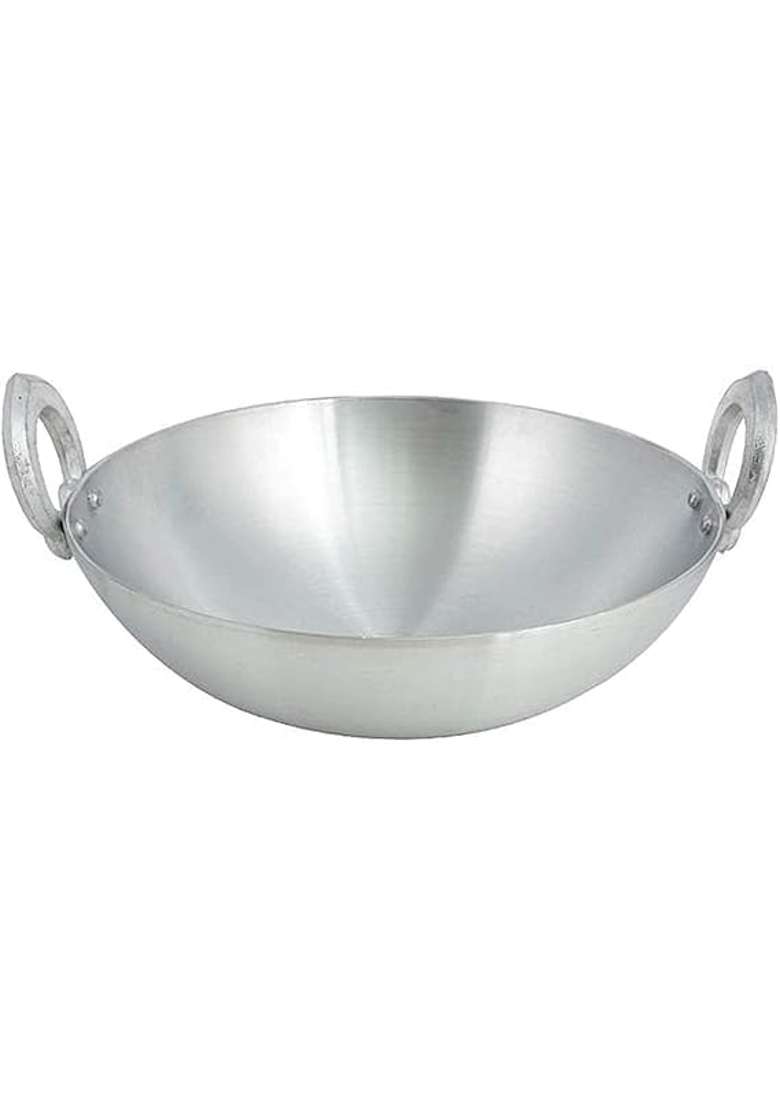 VOMI Aluminum Kadhai Wok Non Induction Kadai | 2 L | 2.1 Qt | Non-Stick - Indya