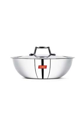 Sumeet Cook Smart TriPly Steel-Aluminium-Steel | 2 L | 2.1 Qt | 22 cm | 8.7 Inch