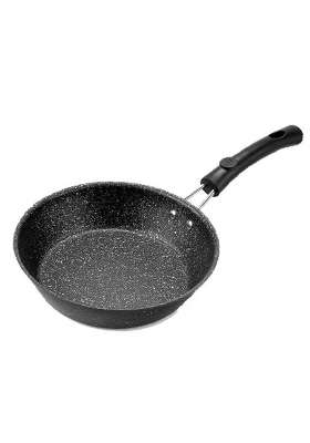 FIZLOZ Non-Stick Frying Pan Heavy Duty Thick Iron Flat Pan for Steak | 16 cm | 6.3 Inch