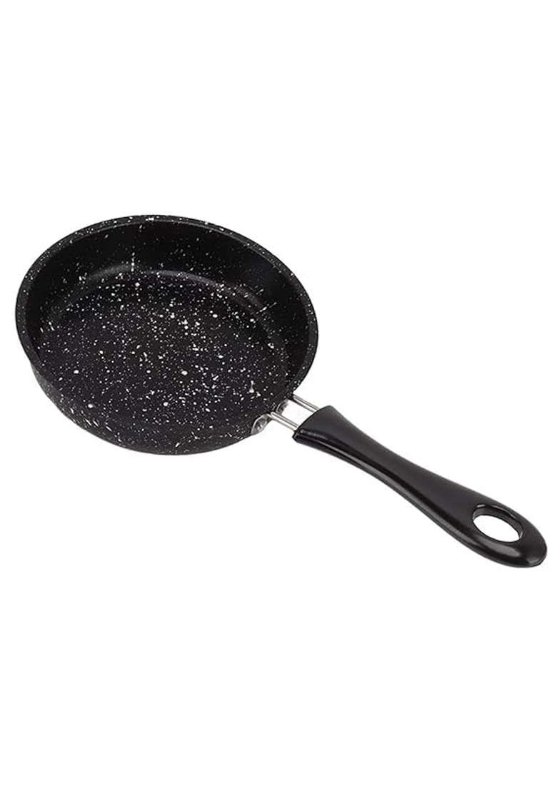 FIZLOZ Non-Stick Frying Pan Heavy Duty Thick Iron Flat Pan for Steak | 14 cm | 5.5 Inch - Indya