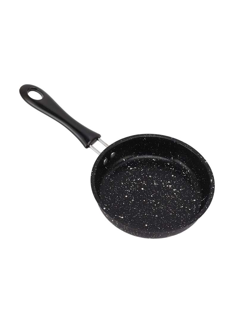 FIZLOZ Non Stick Deep Fry Pan Kadhai with Granite Coating Induction Base Multipurpose | 12 cm | 4.7 Inch - Indya