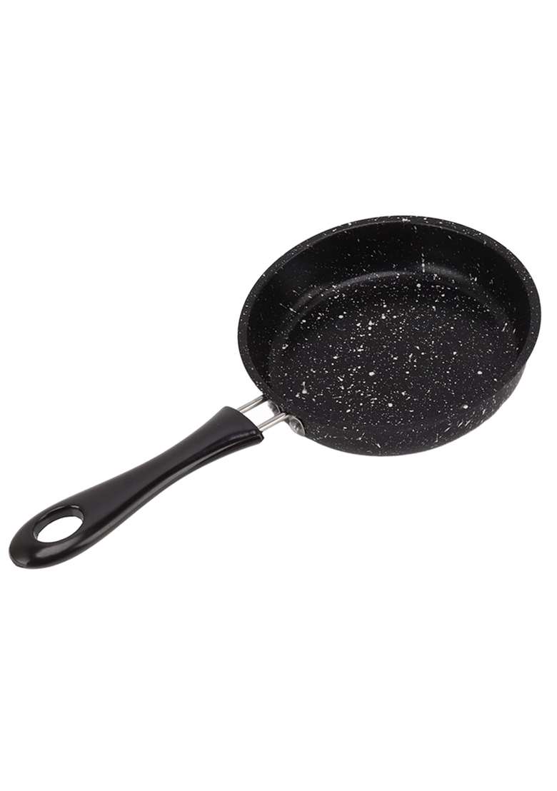 FIZLOZ Non Stick Deep Fry Pan Kadhai with Granite Coating Induction Base Multipurpose | 14 cm | 5.5 Inch - Indya