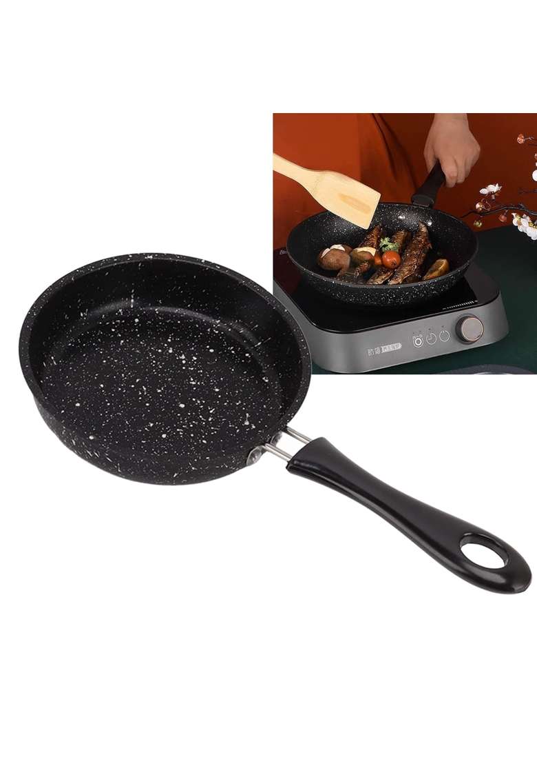 FIZLOZ Granite Non-Stick Frying Pan with Heat-Resistant Handle | 12 cm | 4.7 Inch | Induction Compatible - Indya