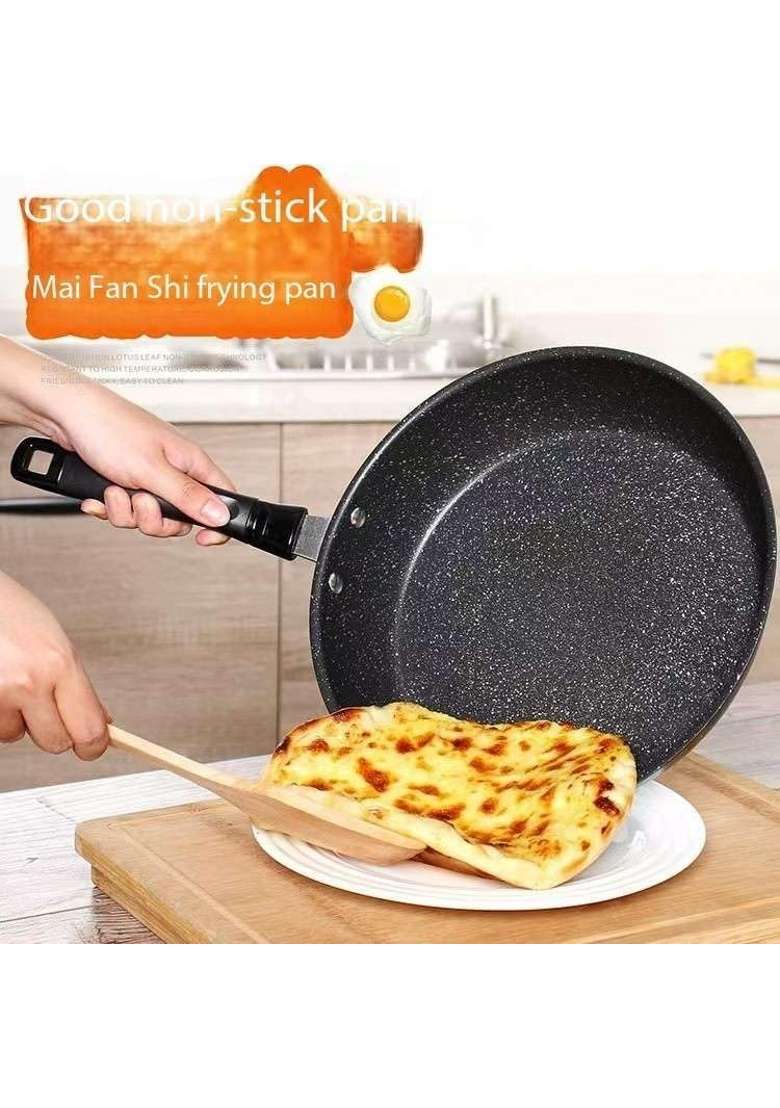 FIZLOZ Granite Non-Stick Frying Pan with Heat-Resistant Handle | 18 cm | 7.1 Inch | Induction Compatible - Indya