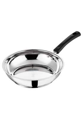 Vinod Stainless Steel Frypan | 22 cm | 8.7 Inch | Induction Compatible
