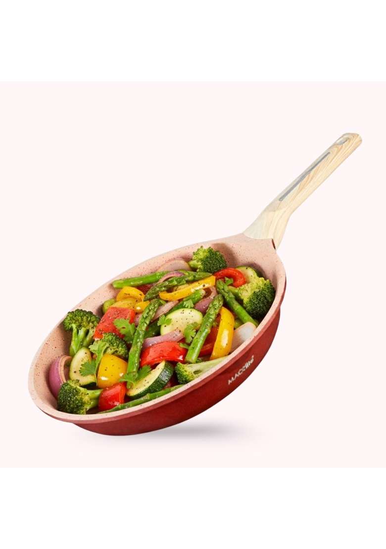 MACclite Butter Scotch Die Cast Triumph Non Stick Frying Pan Dia | 2.5 L | 2.6 Qt | 26 cm | 10.2 Inch | Induction Compatible | Dishwasher Safe - Indya