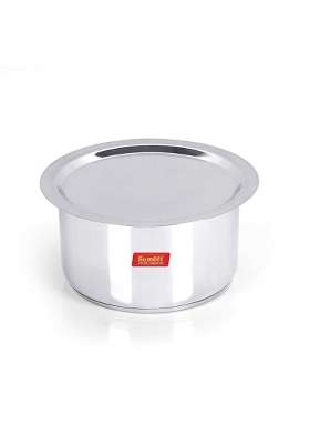 Sumeet Big Size Stainless Steel Induction Bottom | 3.5 L | 3.7 Qt | With Lid