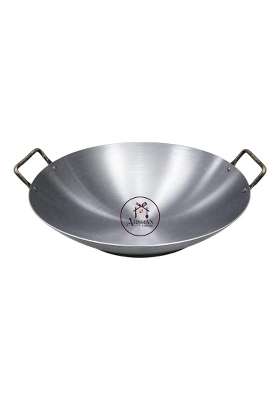 ARSHAN COOKWARE Pure Iron Light Weight Chaumin Kadhai | 50 cm | 19.7 Inch