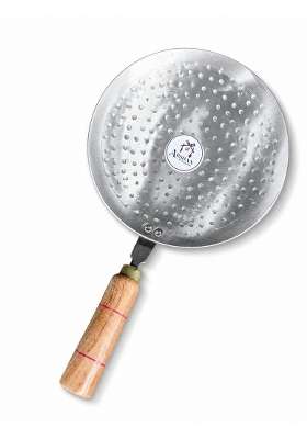 ARSHAN COOKWARE Pure Iron Matthar Roti Tawa Flat Griddle with Wooden Handle | Handcrafted