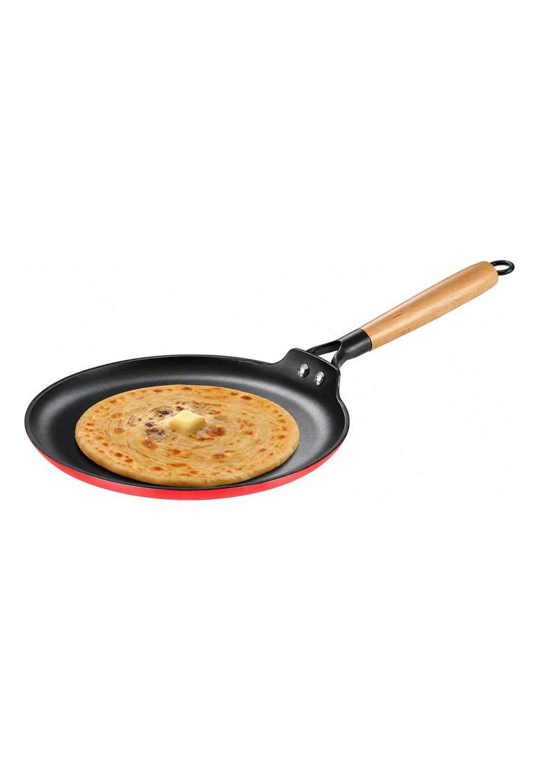 Prestige Castlite Enamel Coated Lightweight Cast Iron Omni Tawa Flat Griddle | 28 cm | 11 Inch | Induction Compatible | Rust Resistant - Indya