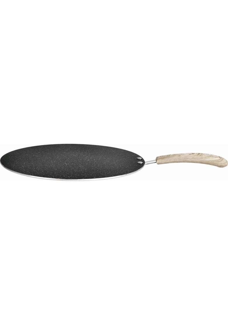 BERGNER Bellini Plus Aura 5-Layer Non-Stick Flat Tawa Flat Griddle | 25 cm | 9.8 Inch | Induction Compatible | PFOA Free | Food Safe - Indya