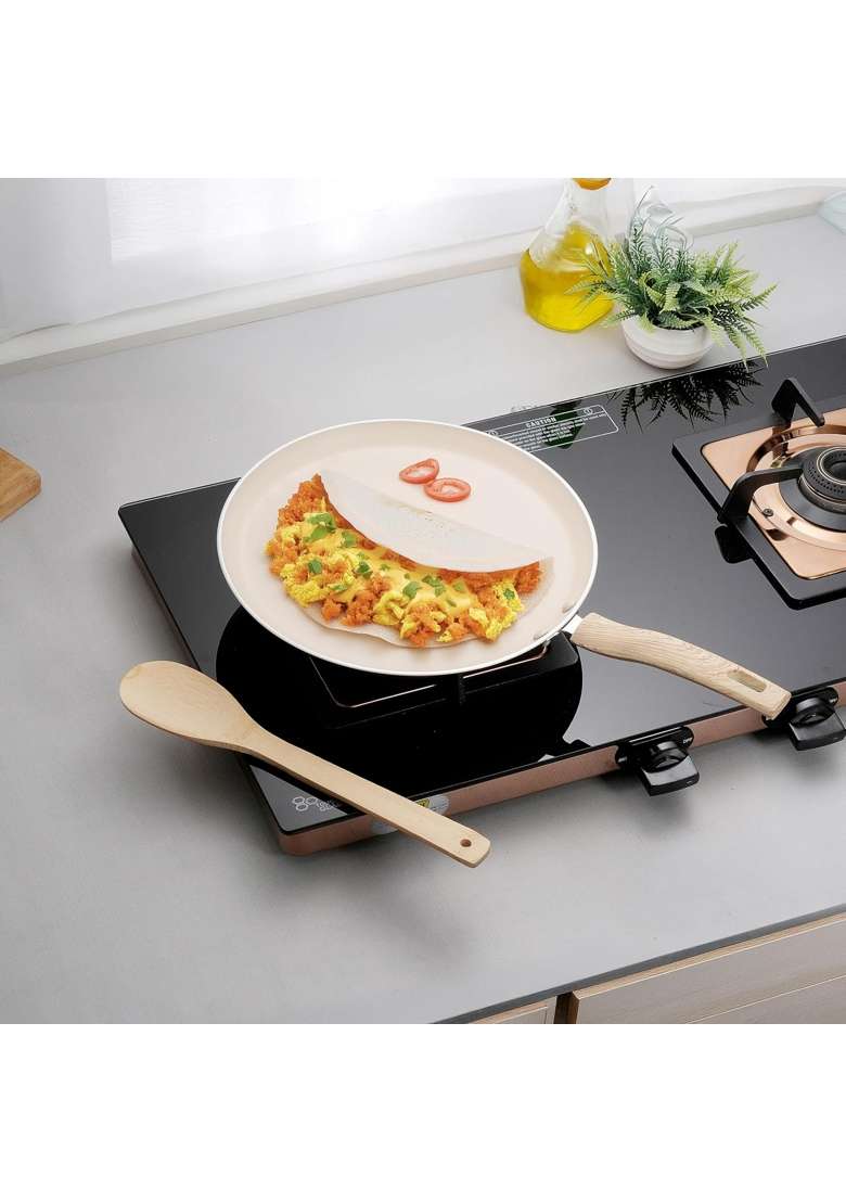 COOKAID Dosa Tawa Dosa Pan Non Stick | 25 cm | 9.8 Inch | Induction Compatible - Indya
