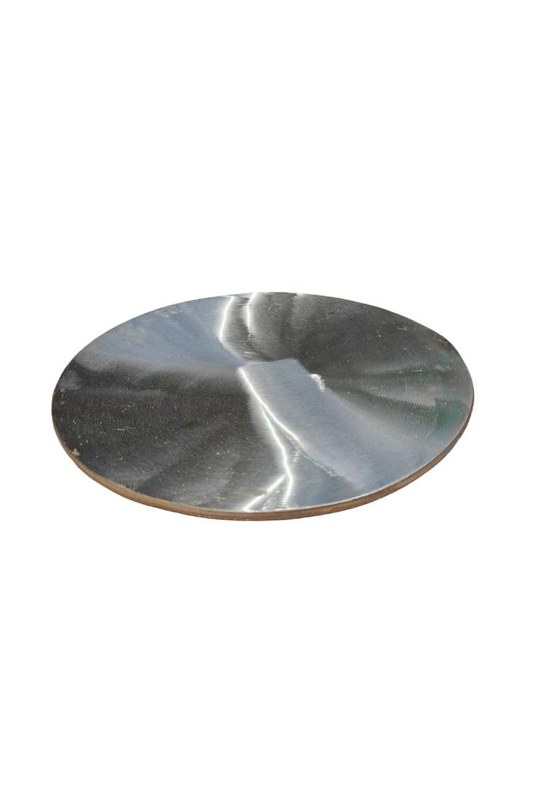 K.U.H.. Big Size Stainless Steel Tawa Flat Griddle Without Handle | 14 Inch - Indya