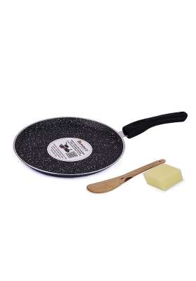 Mumma's LIFE Non Stick Dosa Tawa Dosa Pan with Sturdy Riveted and Bakelite Handle | Induction Compatible | PFOA Free | Non-Toxic