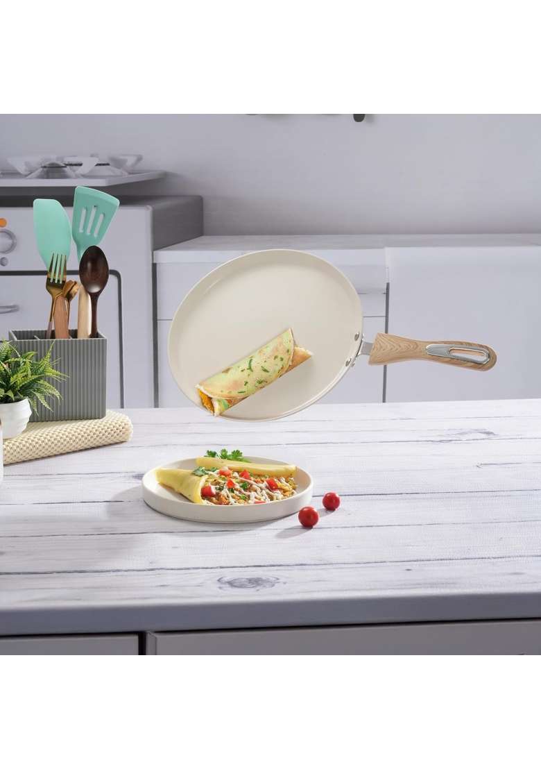 COOKAID Dosa Tawa Dosa Pan Non Stick | 25 cm | 9.8 Inch | Induction Compatible - Indya