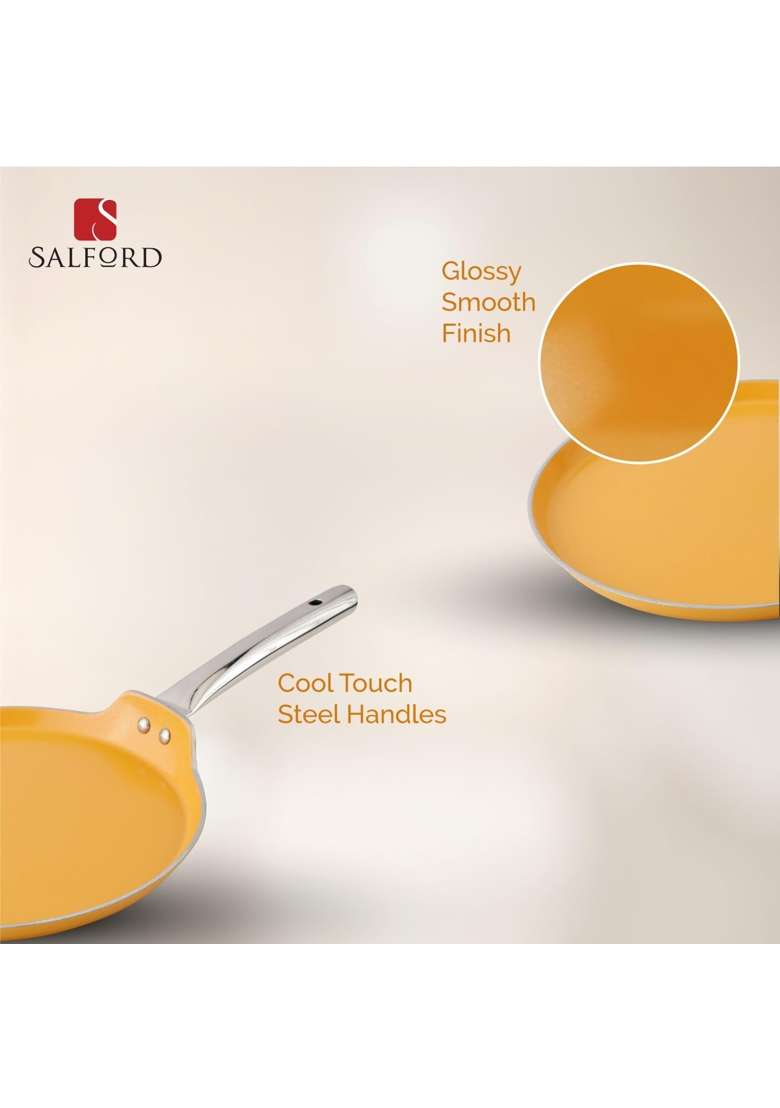 SALFORD Cookware Ceramic Dosa Tawa Dosa Pan | 28 cm | 11 Inch | Induction Compatible | Non-Stick - Indya
