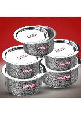 FLIXBLOOM Max Cook Plus Serve Hard Anodised Induction Base | 1 L | 1.1 Qt | With Lid