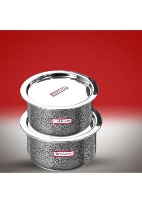 FLIXBLOOM Max Cook Plus Serve Hard Anodised Induction Base | 2 L | 2.1 Qt | With Lid