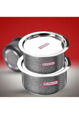 FLIXBLOOM Max Cook Plus Serve Hard Anodised Induction Base | 3 L | 3.2 Qt | With Lid