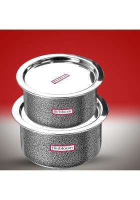 FLIXBLOOM Max Cook Plus Serve Hard Anodised Induction Base | 1 L | 1.1 Qt | With Lid
