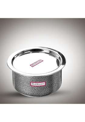 FLIXBLOOM Modern Cook Plus Serve Hard Anodised Induction Base | 2 L | 2.1 Qt | With Lid