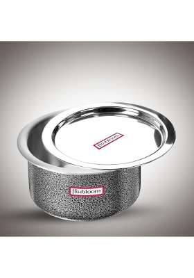 FLIXBLOOM Modern Cook Plus Serve Hard Anodised Induction Base | 5 L | 5.3 Qt | With Lid