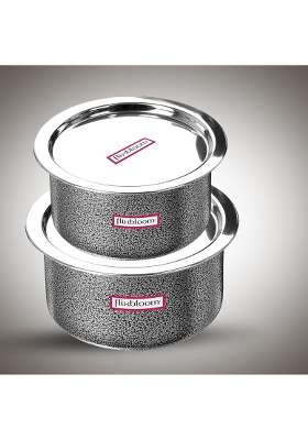 FLIXBLOOM Modern Cook Plus Serve Hard Anodised Induction Base | 3 L | 3.2 Qt | With Lid